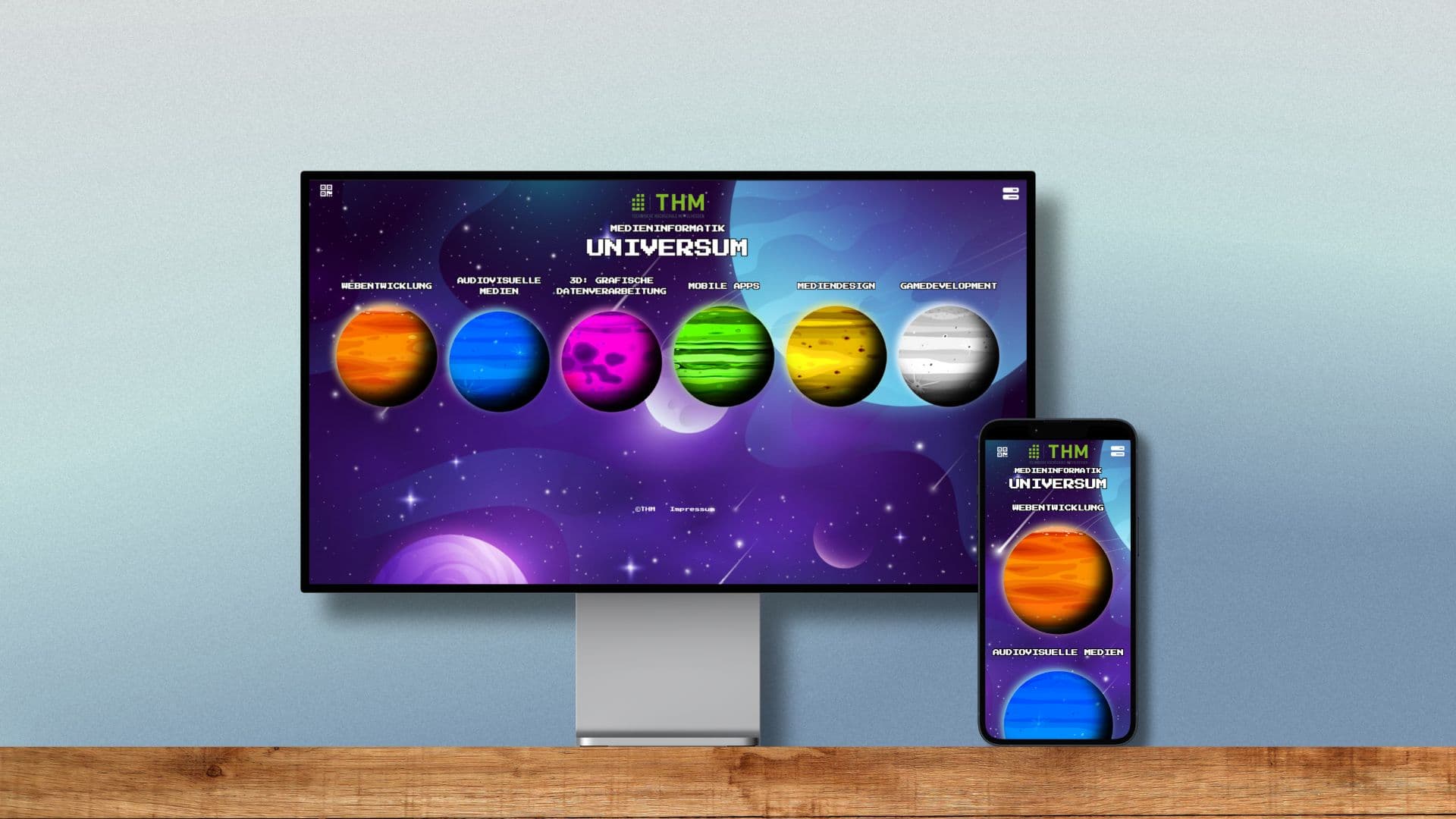 Mockup des Projekts